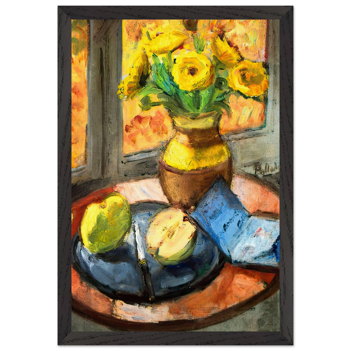 Yellow Flowers by Theodor Pallady, framed poster, view 2