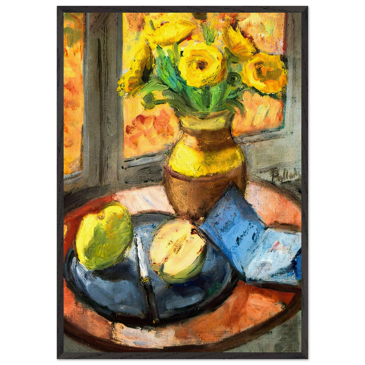 Yellow Flowers by Theodor Pallady, framed poster, view 3