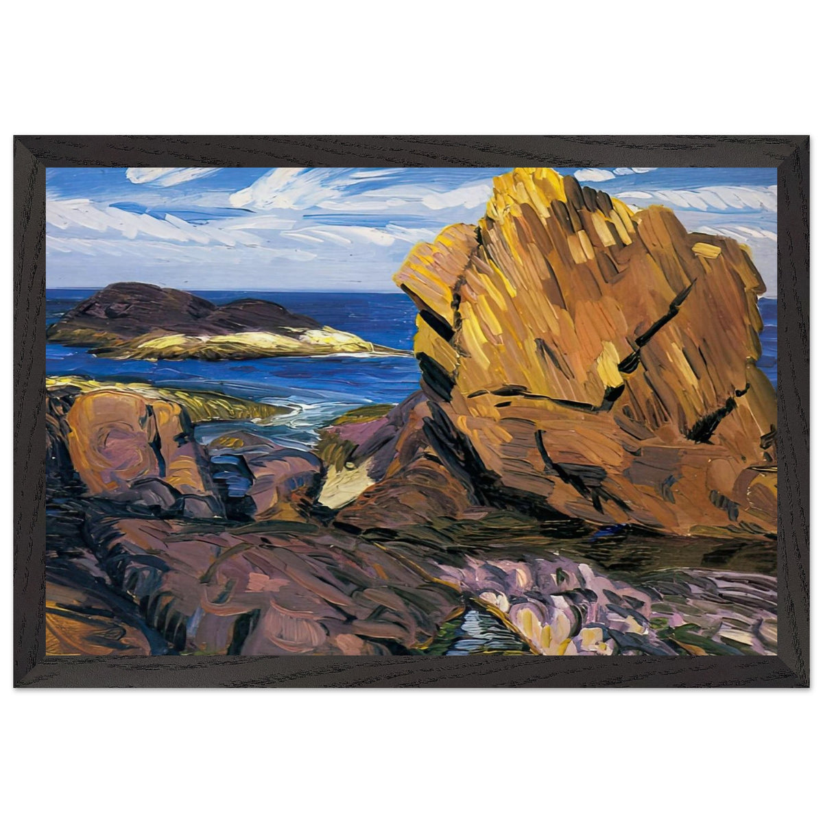 Yellow Rock, Gloucester by John French Sloan, framed poster, view 2
