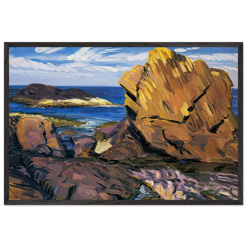 Yellow Rock, Gloucester by John French Sloan, framed poster