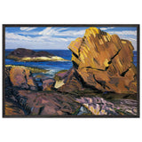Yellow Rock, Gloucester by John French Sloan, framed poster