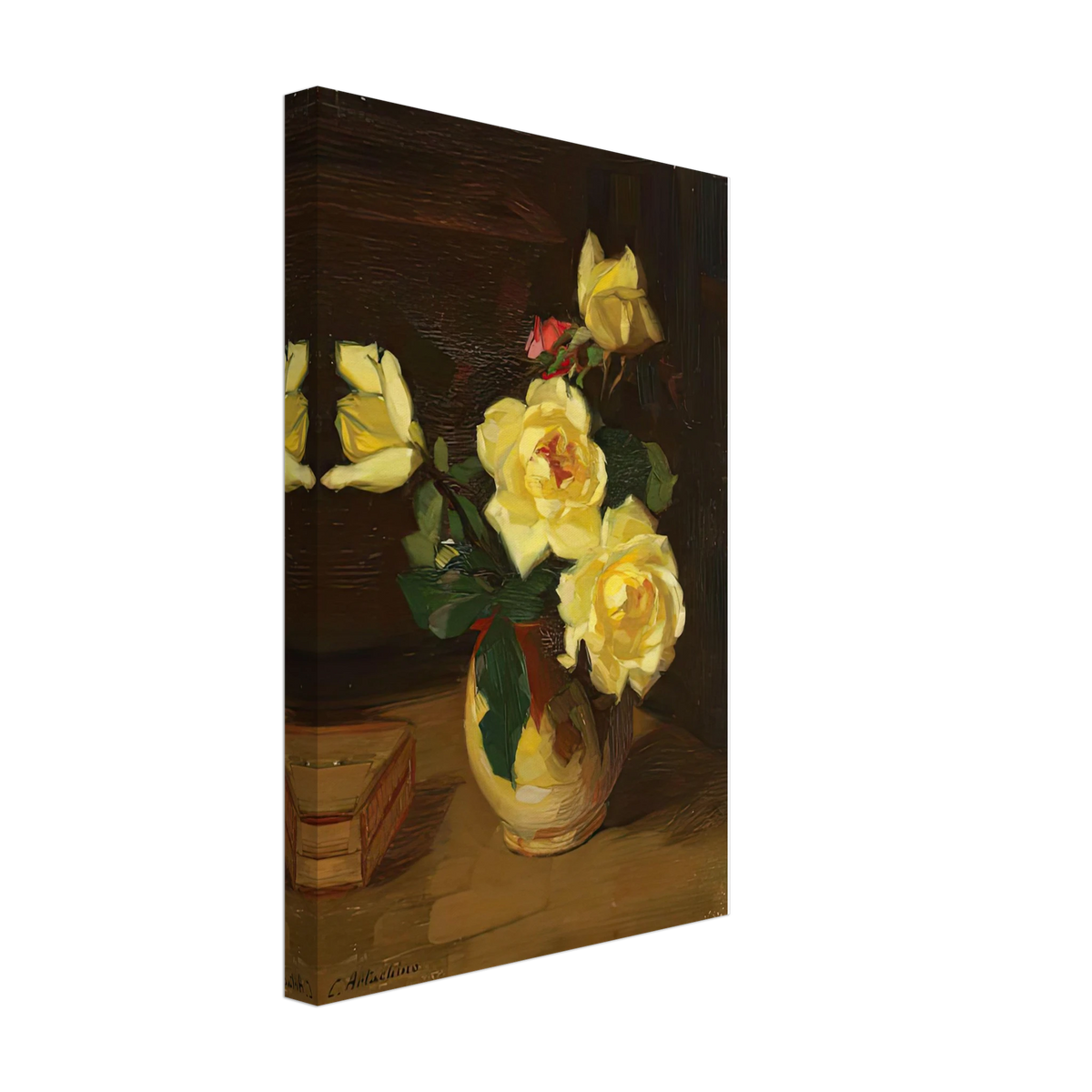 Yellow Roses by Constantin Artachino, canvas, view 2