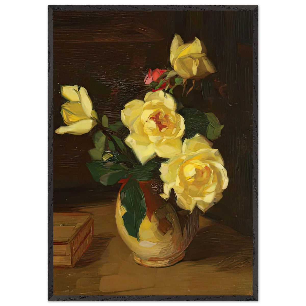 Yellow Roses by Constantin Artachino, framed poster, view 3