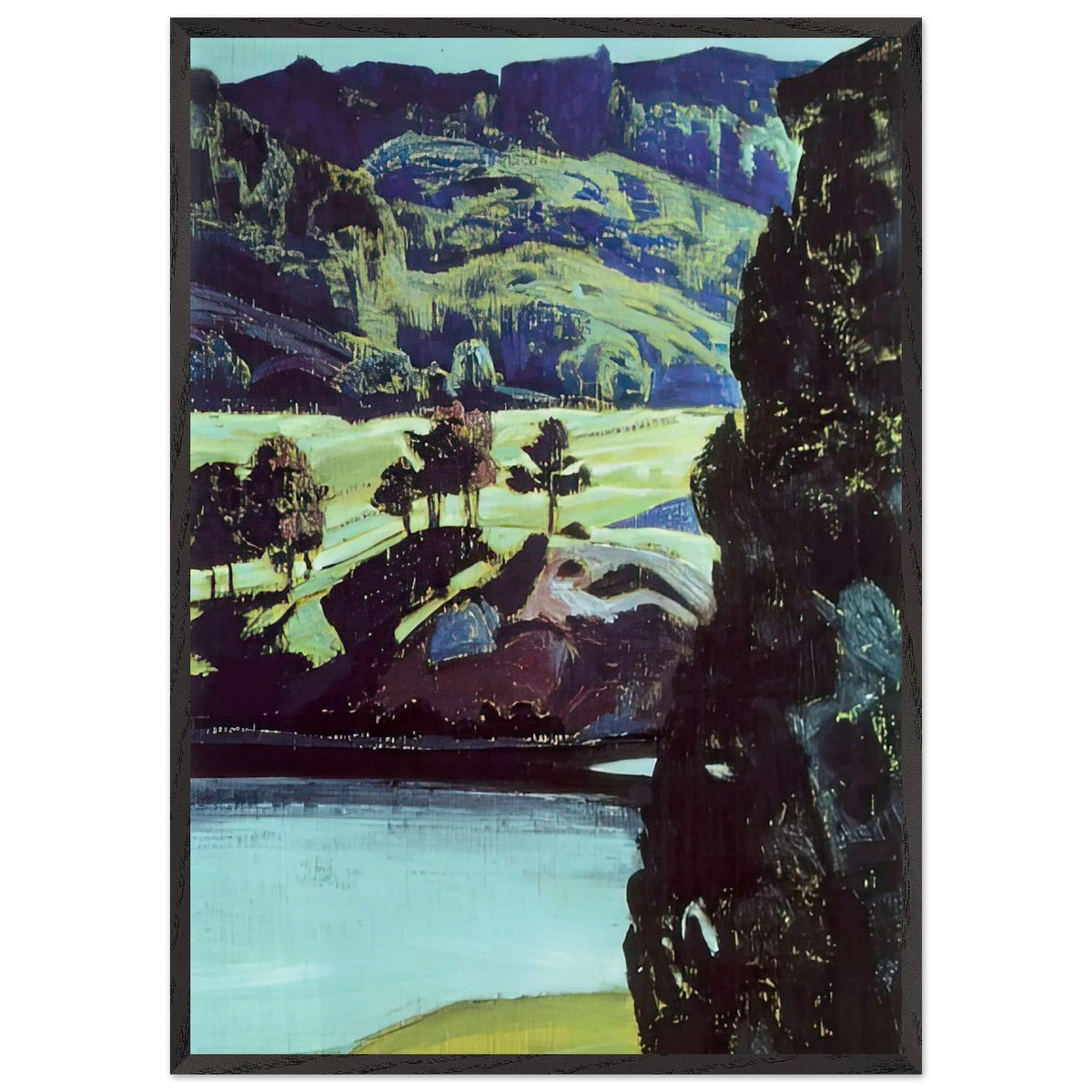 Yuhinlahti by Nicholas Roerich, framed poster, view 3
