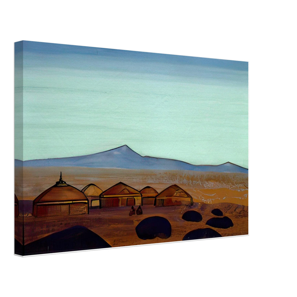 Yurtas by Nicholas Roerich, canvas