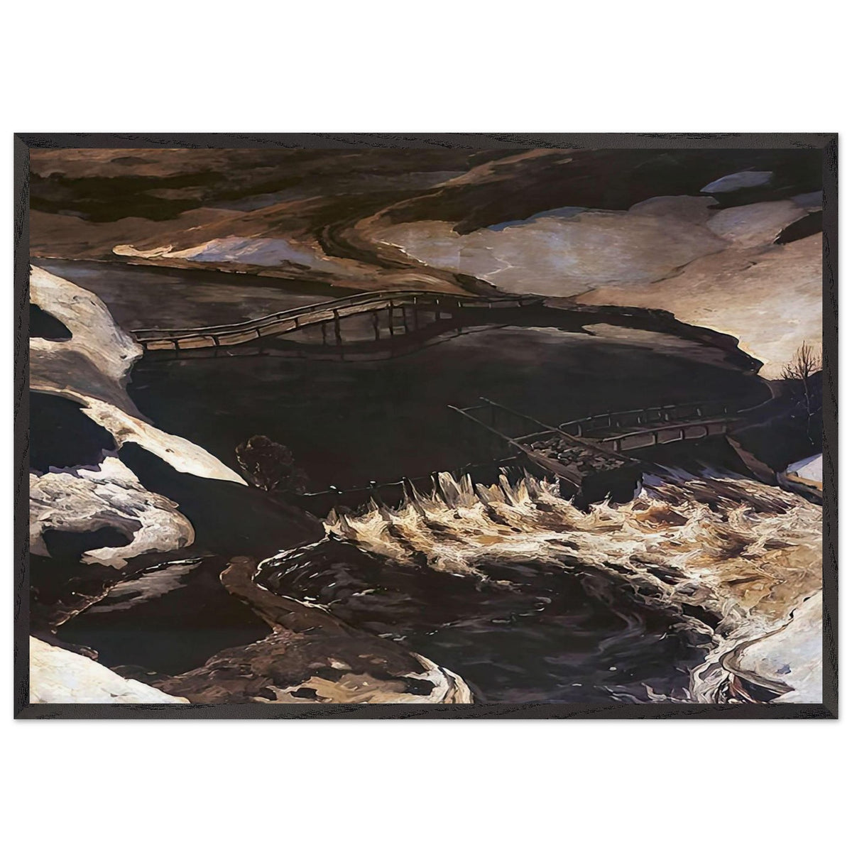 Z brzegów Wilejki by Ferdynand Ruszczyc, framed poster, view 3