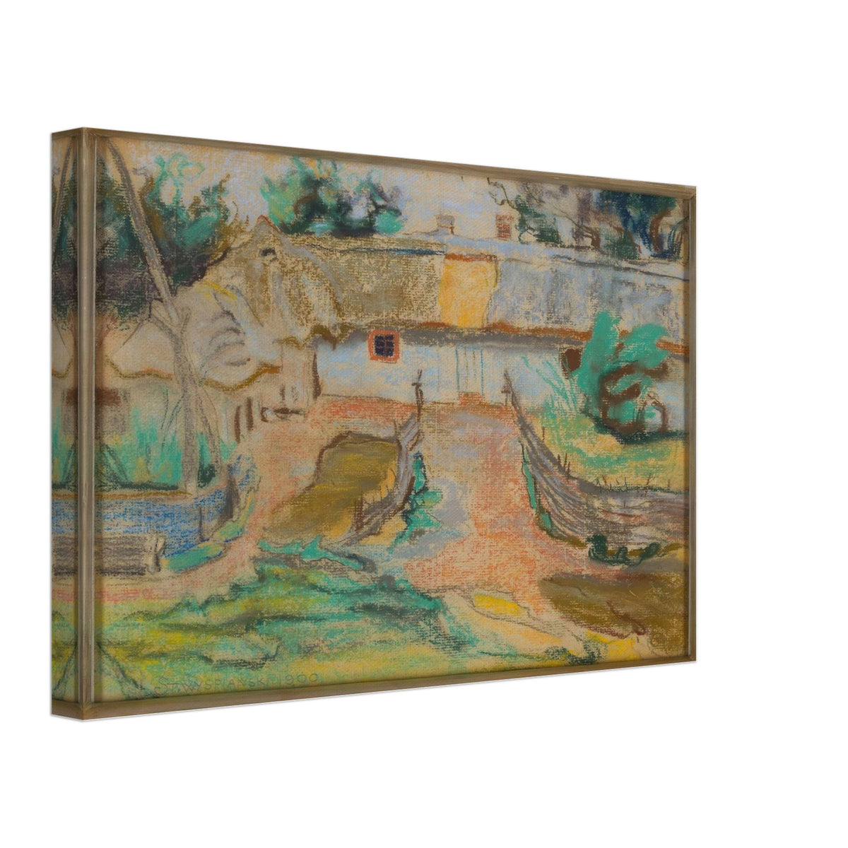 Zagroda W Konarach by Stanisław Wyspiański, canvas, view 2
