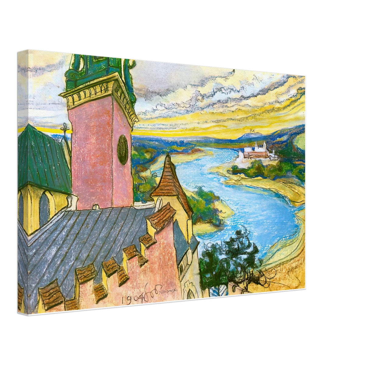 Zakola Wisly by Stanisław Wyspiański, canvas