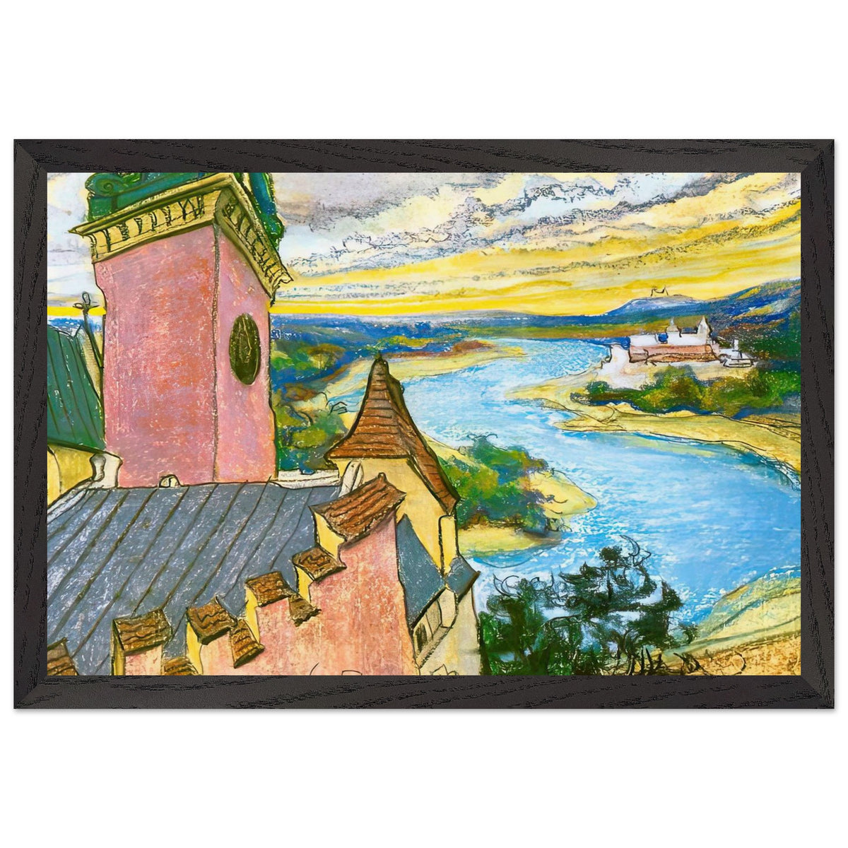 Zakola Wisly by Stanisław Wyspiański, framed poster, view 2