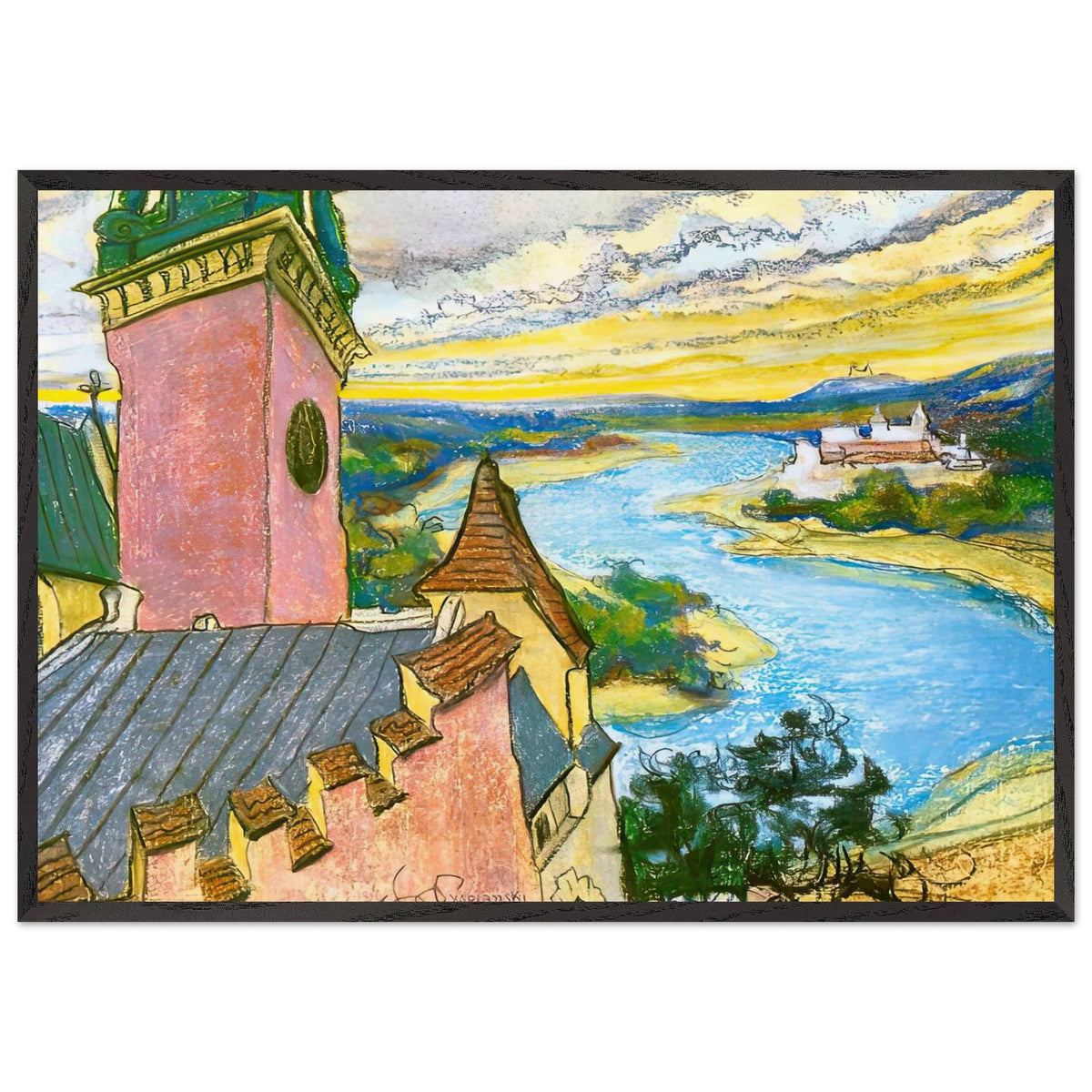 Zakola Wisly by Stanisław Wyspiański, framed poster, view 3