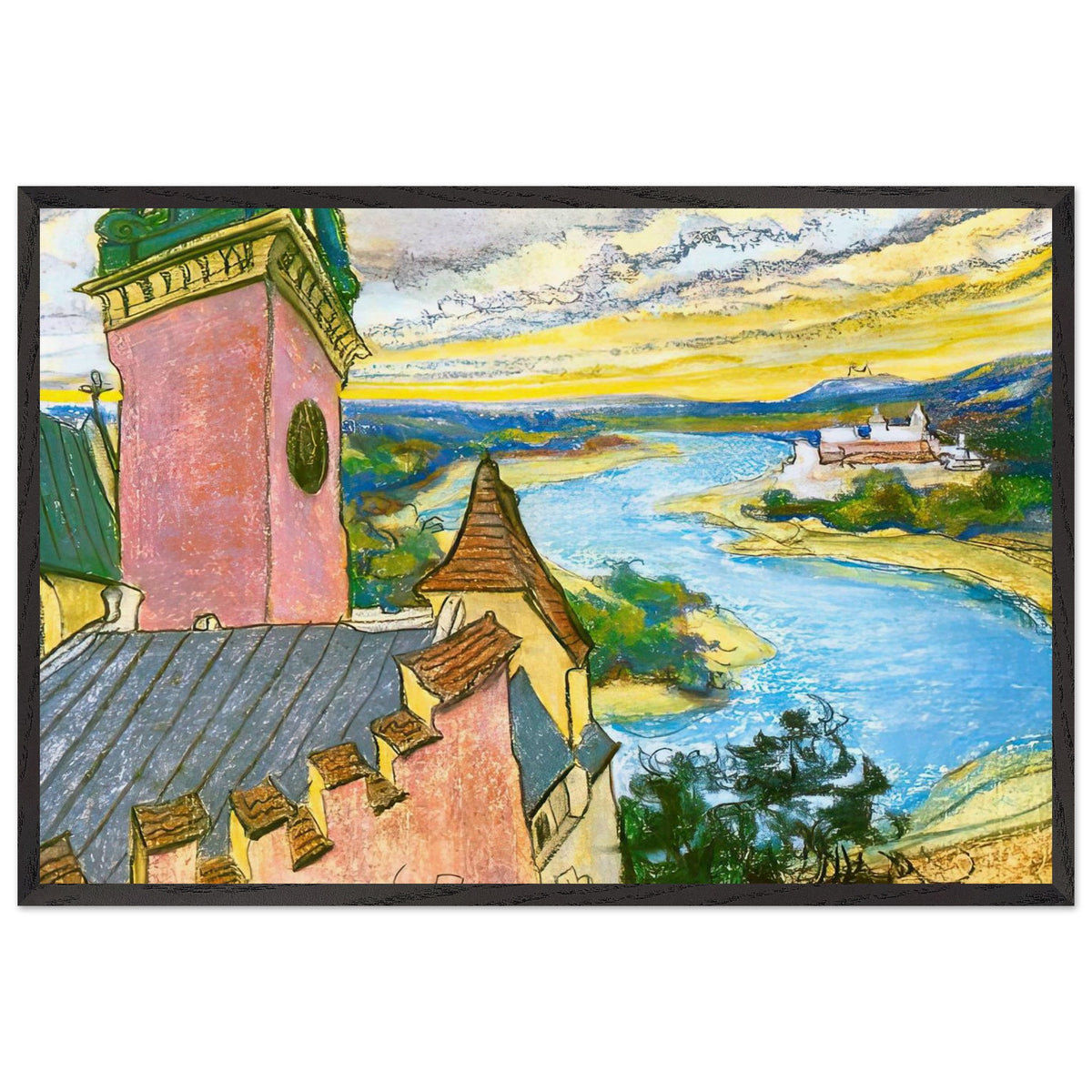 Zakola Wisly by Stanisław Wyspiański, framed poster