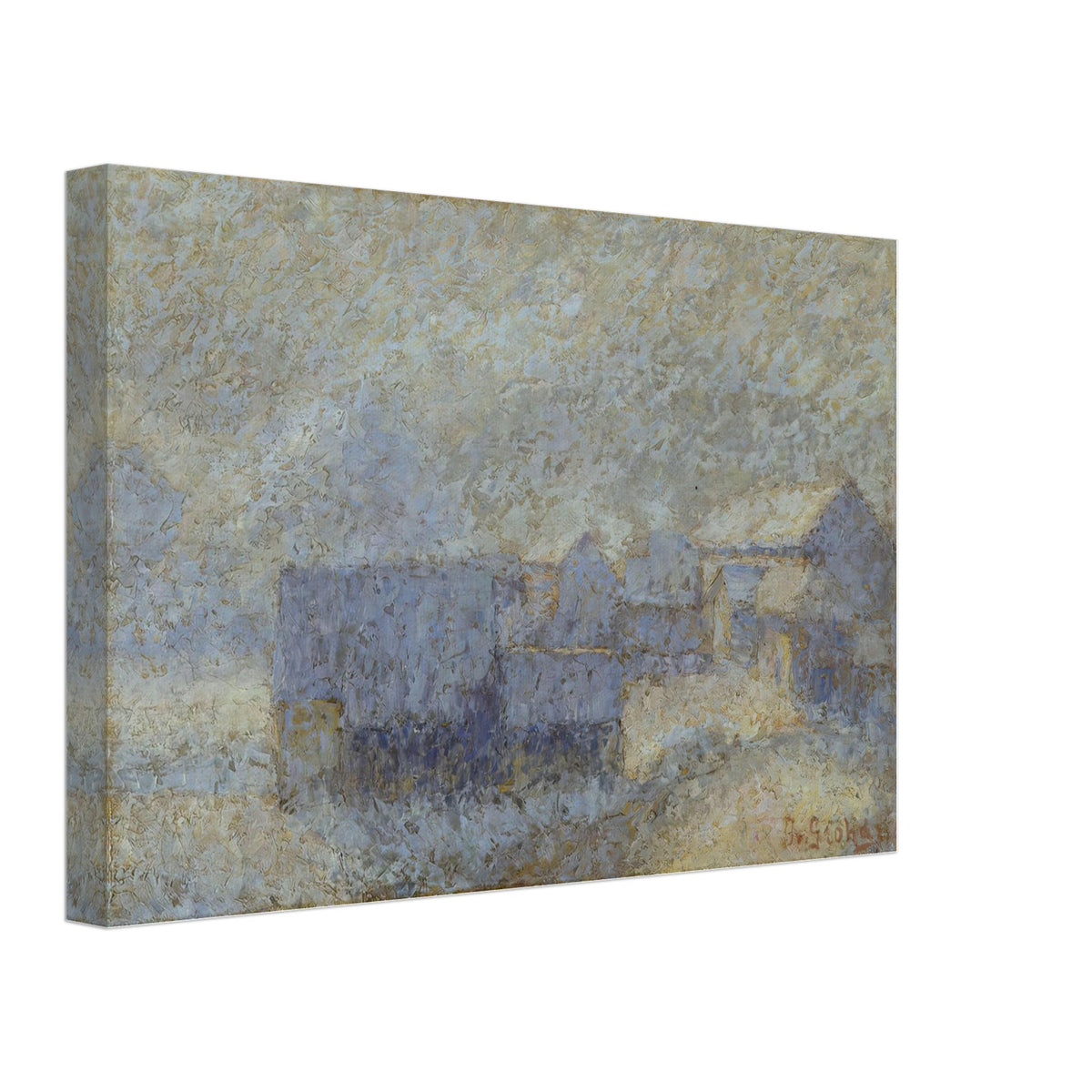 Zimsko jutro by Ivan Grohar, canvas, view 2