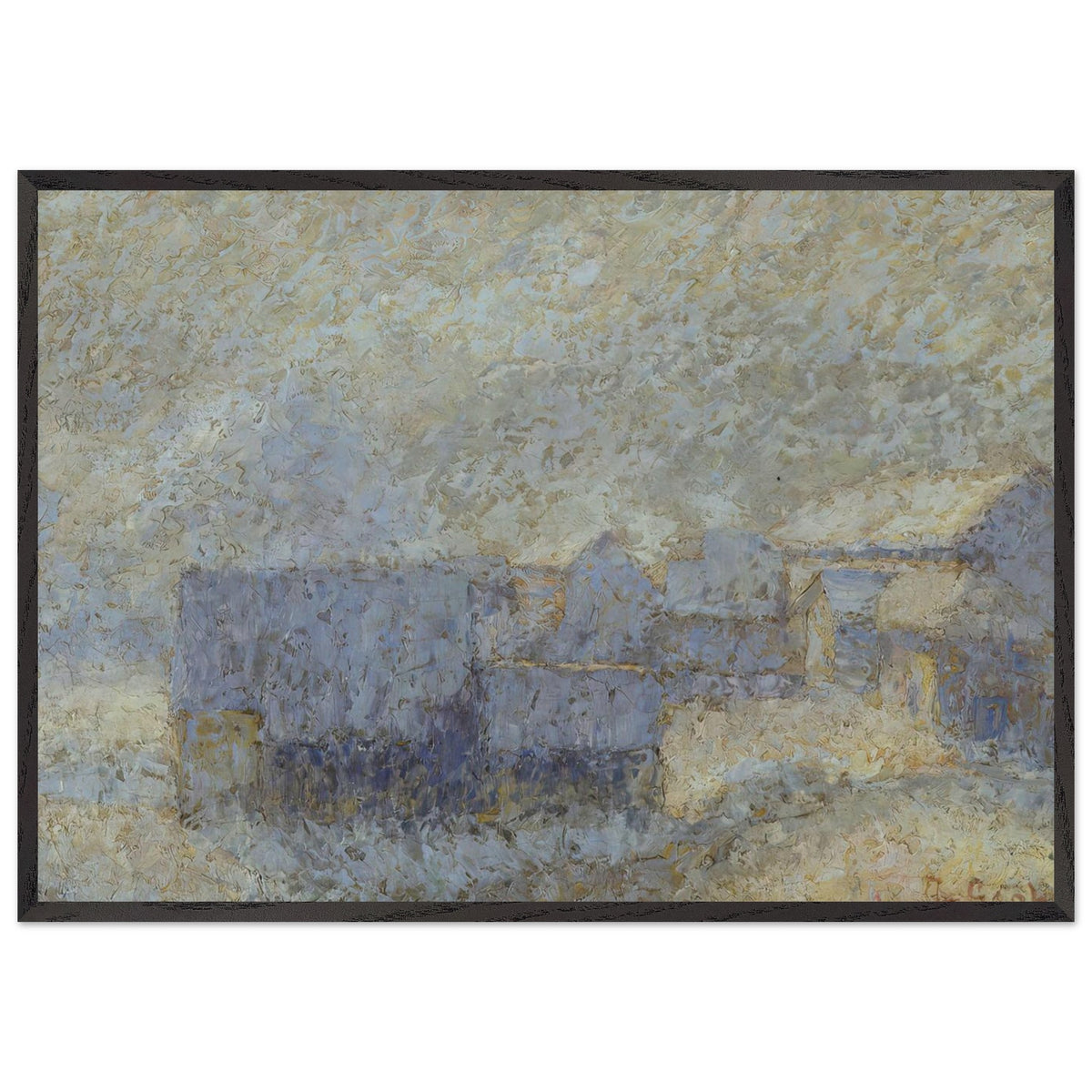 Zimsko jutro by Ivan Grohar, framed poster, view 3