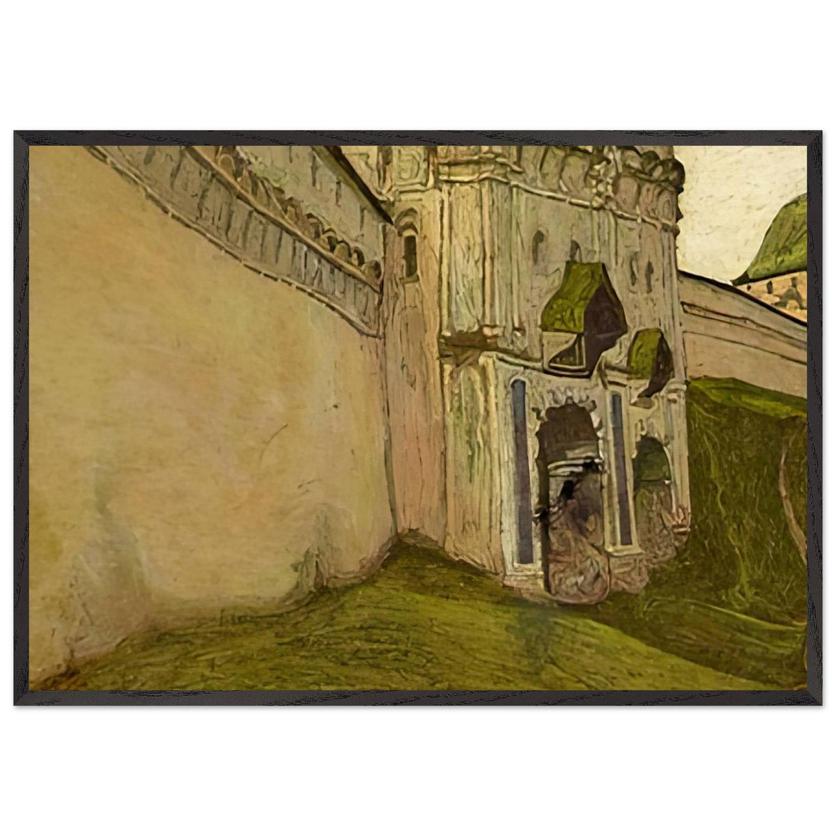 Zvenigorod. Holy Gate by Nicholas Roerich, framed poster, view 3